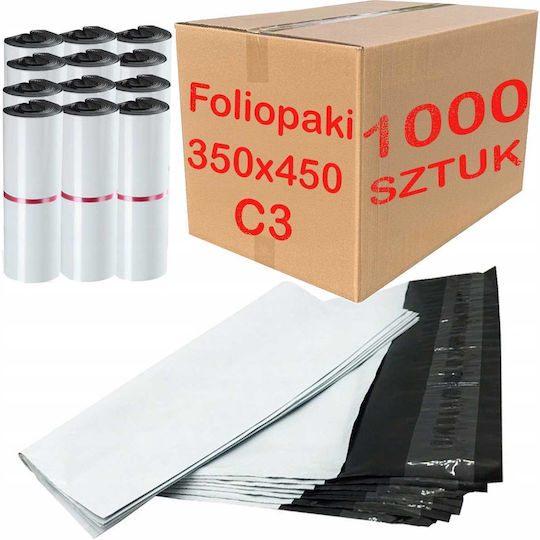 Pungi Curier Albe C3 350x450mm 1000 Bucăți