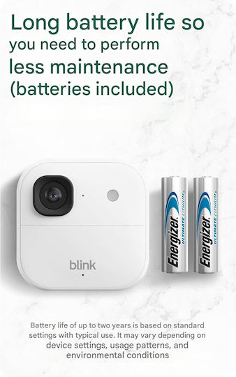 Blink B0F95XWPJ2 IP Überwachungskamera Full HD+ 4MP Wasserdicht Batterie mit Zwei-Wege-Kommunikation