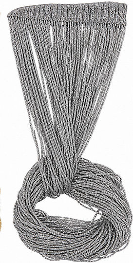 Door Curtain Tassels Decor String Big Glitter 100x200cm Gray
