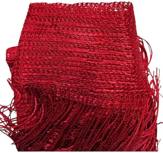 Door Curtain Fringe Decor String 100x200cm Red