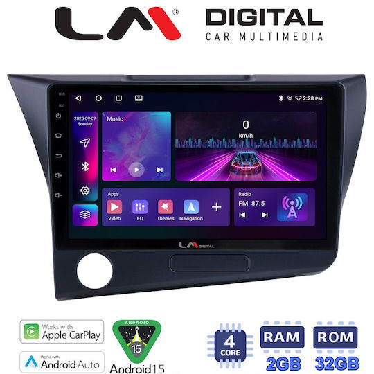 LM Digital Auto-Audiosystem für Honda CR-Z 2010 > 2018 Bluetooth USB Eingebautes Wi-Fi GPS Apple CarPlay Android Auto