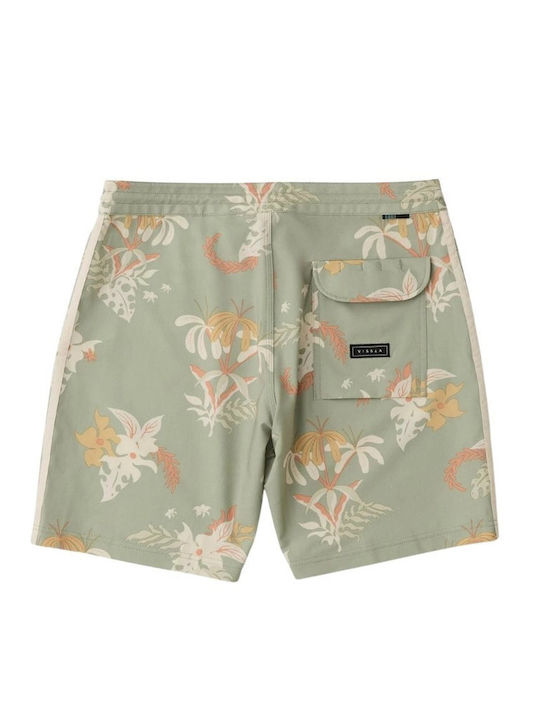 Vissla 18.5 Men's Swimwear Shorts Green Floral