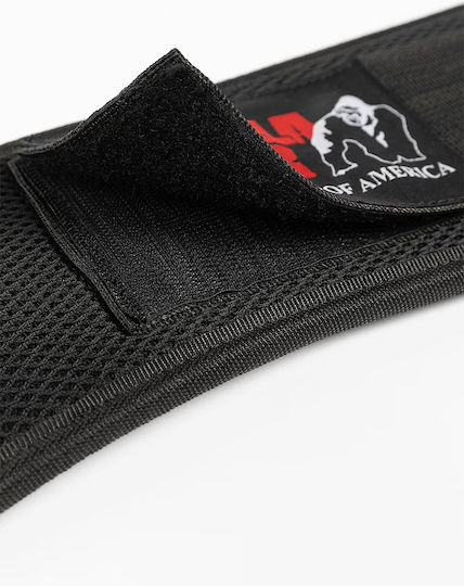 Gorilla Wear 6 Inch Padded Mesh Weight Lifting Belt Black