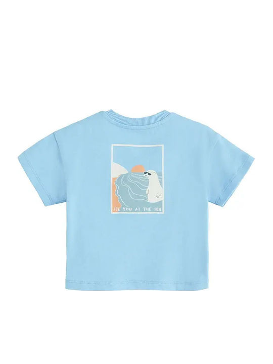 Kids Clothing Set with Shorts Summer 2 Pieces Light Blue