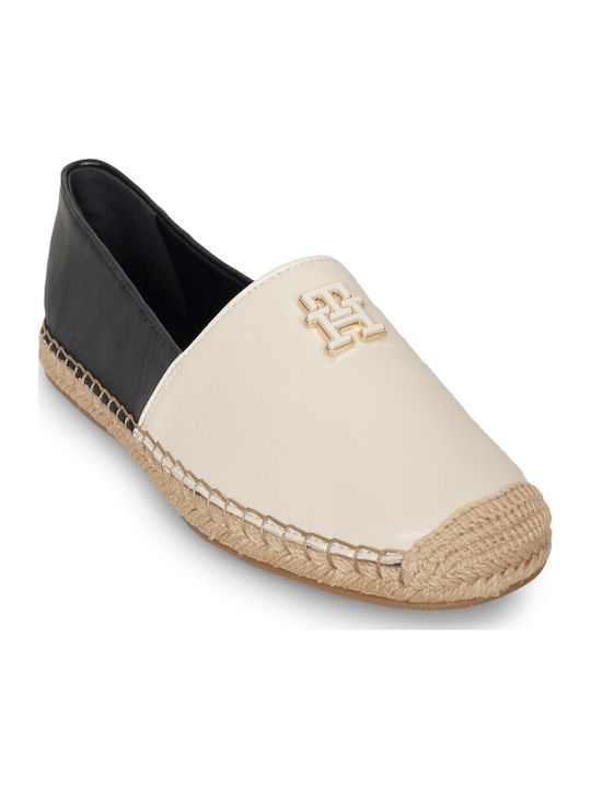 Espadrile de Damă din Piele în Culoare Neagră