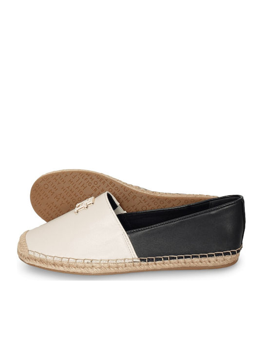 Espadrile de Damă din Piele în Culoare Neagră