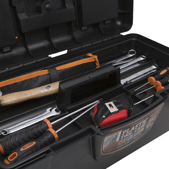22-inch Plastic Toolbox 5-compartment Organizer Removable Tray