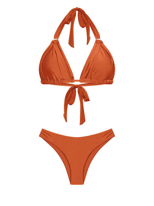 Celestino Bikini Set Decorative Rings Tile Red