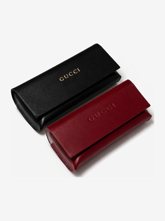 Gucci Unisex Ochelari de Soare cu Ramă Aurie și Lentilă Aurie GG2064S 004