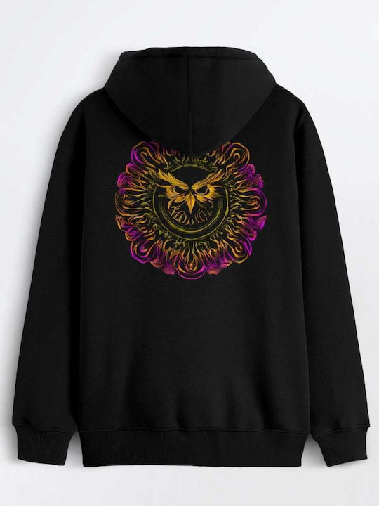 Herren Sweatshirt mit Kapuze Schwarz H0210M