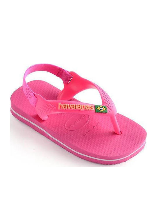 Kids' Sandals Pink Hav Baby Brasil Logo Ii