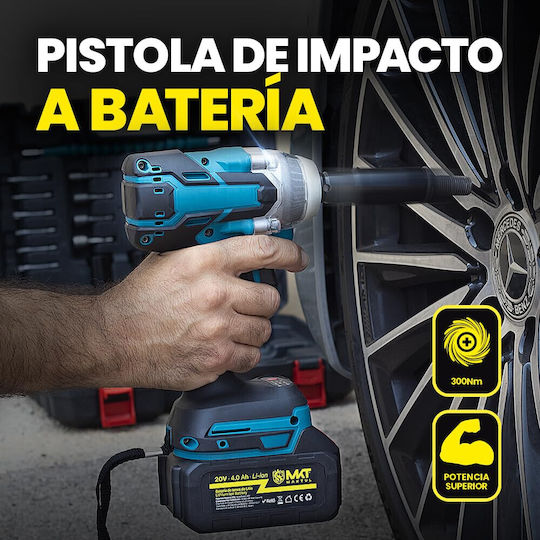 Battery Impact Wrench 20V 2x4Ah