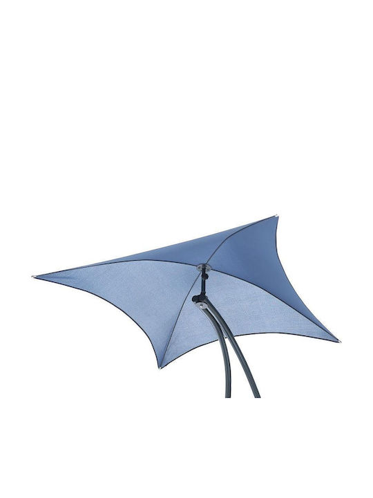 Metallic Outdoor Armchair Navy Blue