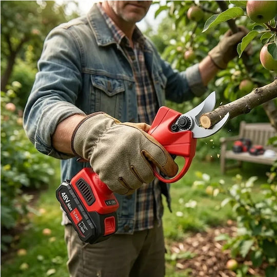 Set Fierăstrău, Foarfecă de Tăiere și Fierăstrău cu Lanț 48V cu Acumulatori și Husă