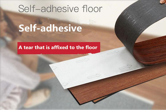 Decorative Laminate Floor Sticker Chestnut 15x91.5cm 8842