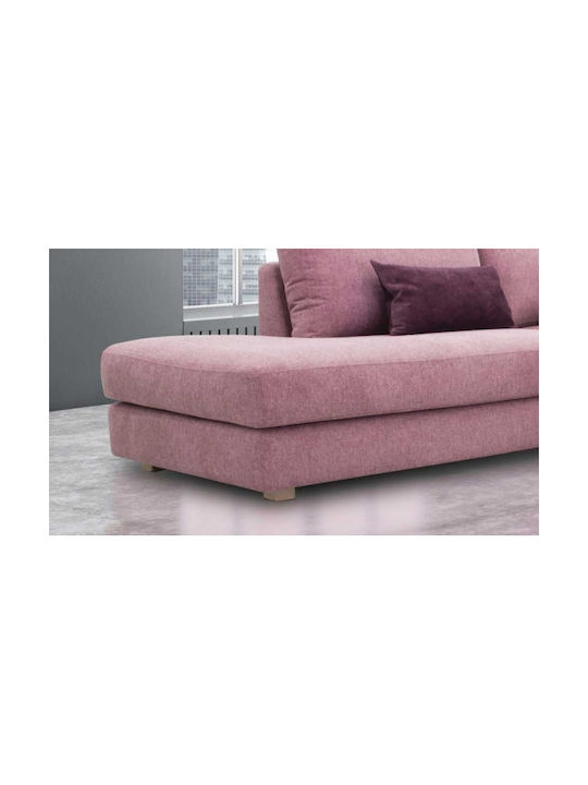 Divero Colțar Canapea Roz 300x100x40cm