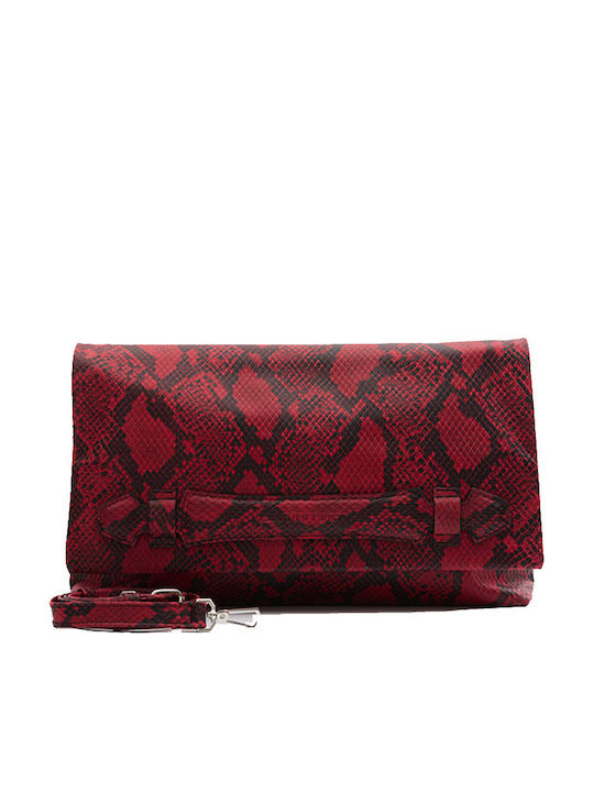Leather Women's Handbag Red