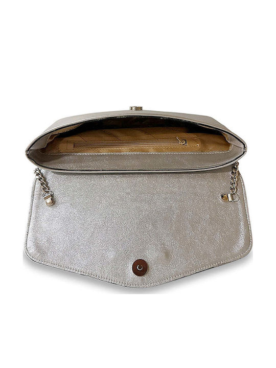 Women's Envelope Flap Dryon Silver Bag