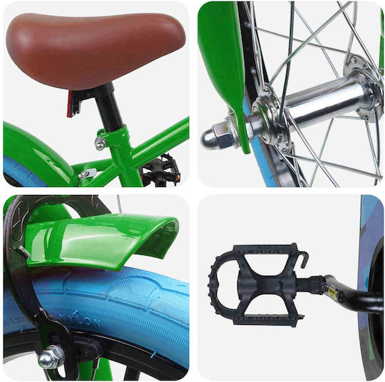vidaXL 16" Παιδικό Mountain Bike Πράσινο
