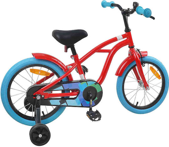 vidaXL 16" Kinderfahrrad BMX Rotes