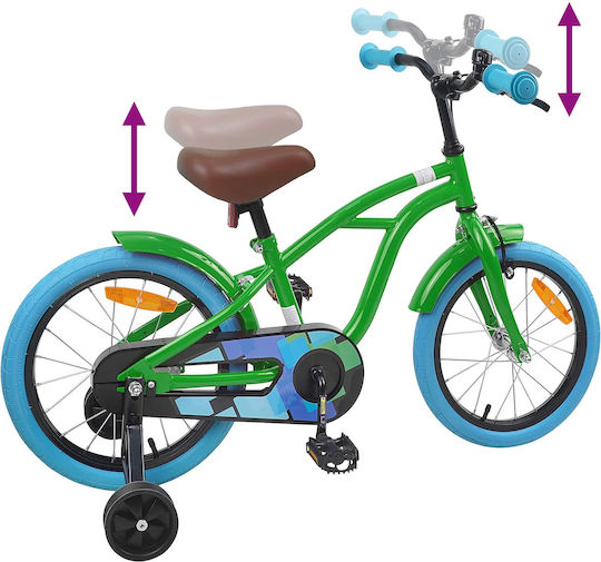 vidaXL 16" Παιδικό Mountain Bike Πράσινο