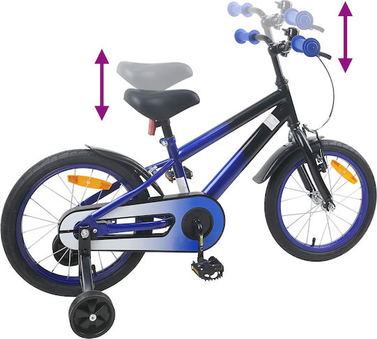 vidaXL 16" Παιδικό Ποδήλατo BMX Μπλε