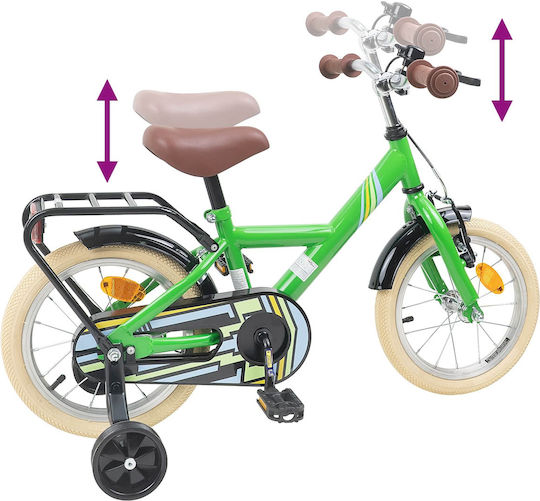 vidaXL 12" Kids' Bicycle Green