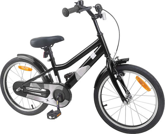 vidaXL 18" Детски Велосипед BMX Черен