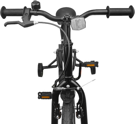 vidaXL Bicicletă Copii BMX Neagră 16"