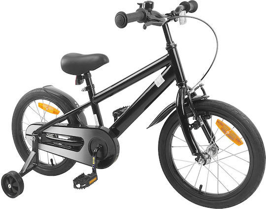 vidaXL Bicicletă Copii BMX Neagră 16"