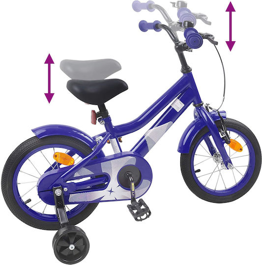 vidaXL 16 Inch Kids' Mountain Bicycle Blue