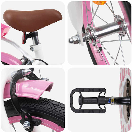 vidaXL 12 Zoll Kinderfahrrad Rosa