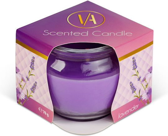 Lumânare Aromatică în Borcan cu Miros de Lavandă 70gr