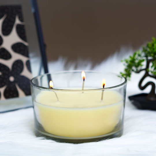 Lumânare Aromatică în Borcan cu Miros de Vanilie 350gr