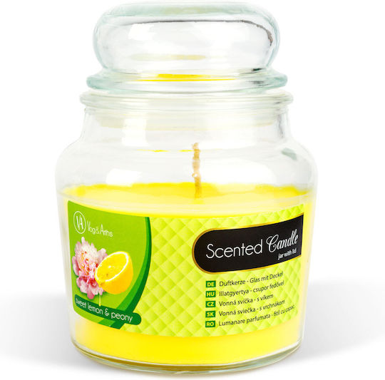 Lumânare Aromatică în Borcan cu Miros de Lămâie 310gr