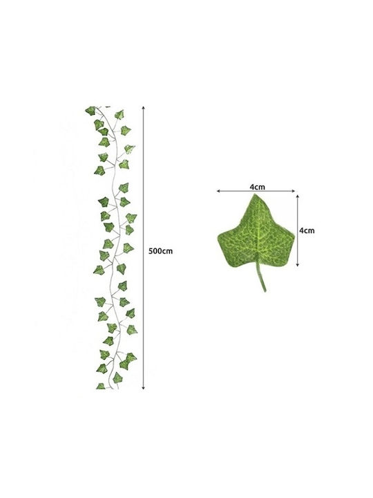Illuminated Ivy Garland Decoration Wall Balcony Terrace Green Illuminated Ivy Garland Decoration Wall Balcony Terrace Green