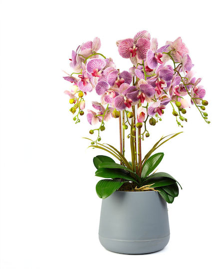 Plantă Artificială Orhidee Mov 83 Cm Premium Realist Decor Acasă Birou Evenimente