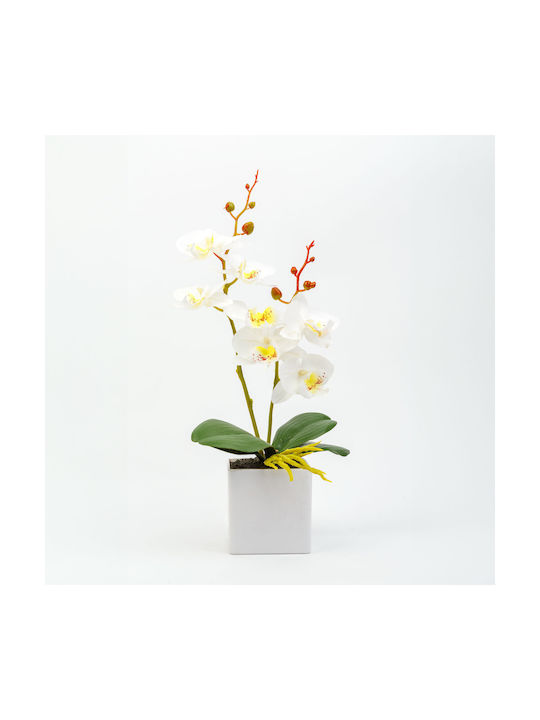 Artificial Orchid Plant 37 Cm 3 Colors Elegant Realistic Decor Home Office Events
