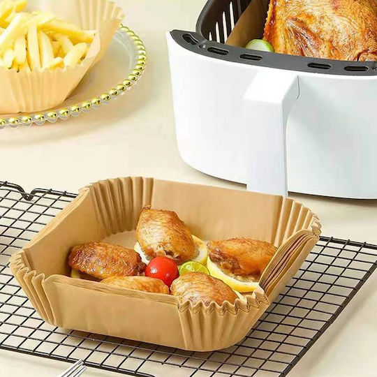 Hârtii Antiaderente pentru Air Fryer 23x23cm 50buc