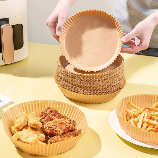 Hârtii de Copt Antiaderente pentru Air Fryer 20x20cm 50 Bucăți