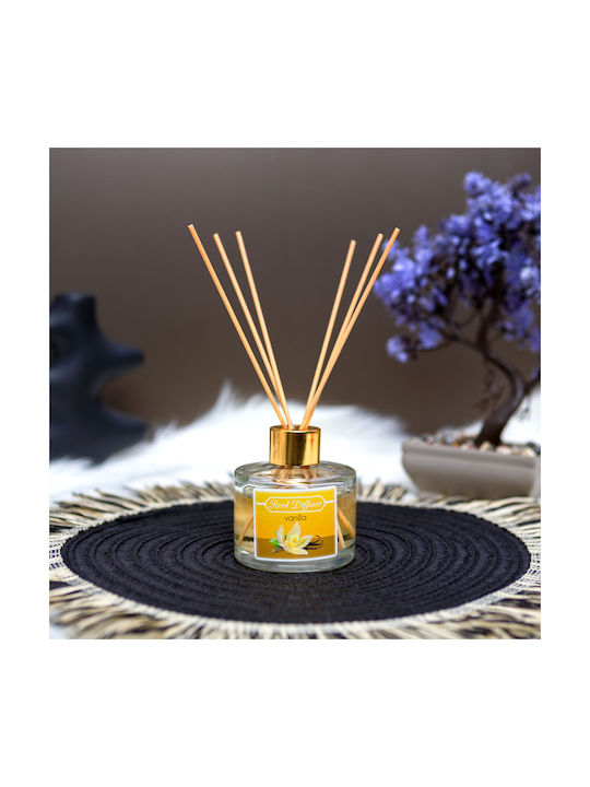 Difuzor Parfum Pentru Casă 100 Ml Miros Vanilie Odorizant De Aer Cu Bețișoare