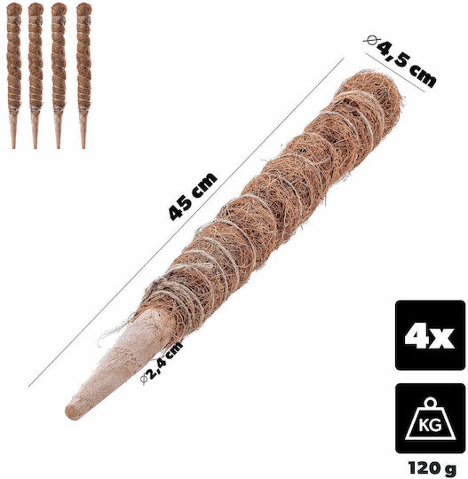Kadax Coconut Plant Stake Pot Support 45 Cm 4 Pcs
