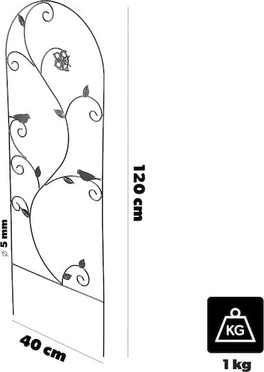 Kadax Garden Stake 120 X 40 Cm Birds 1 Pc