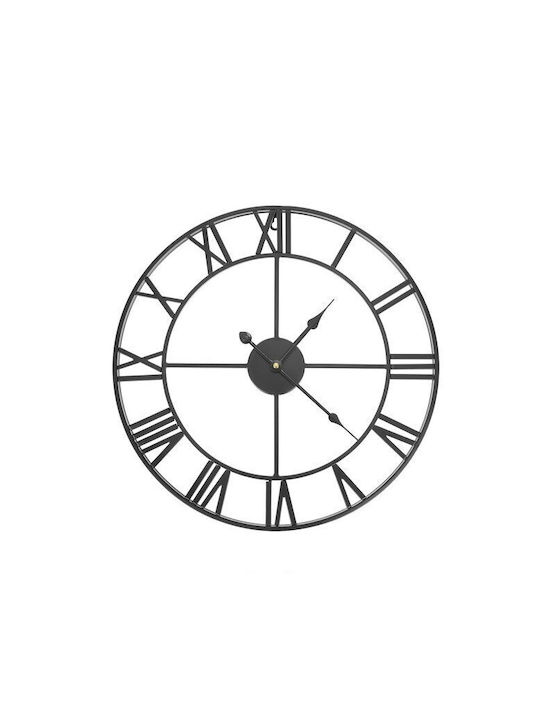 Antique Wall Clock Black Ø47.5cm