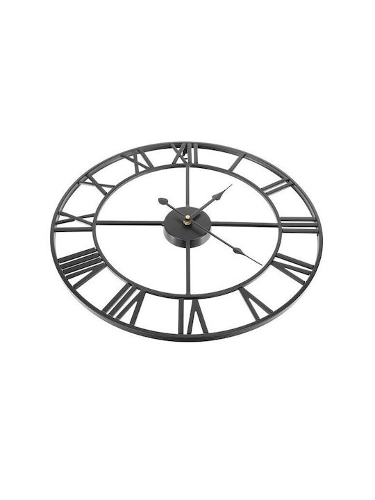 Antique Wall Clock Black Ø47.5cm