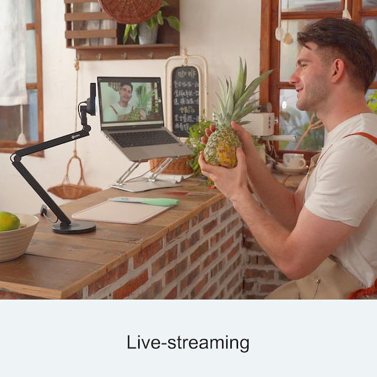 Joyusing V600 Ultra Hd 4k 12mp Document Camera Auto Focus 40 Adjustable Leds Built-in Microphone Usb Presentations Conferences Obs Live Streaming Windows Mac