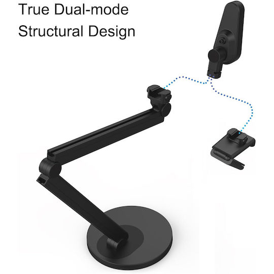 Joyusing V600 Ultra Hd 4k 12mp Document Camera Auto Focus 40 Adjustable Leds Built-in Microphone Usb Presentations Conferences Obs Live Streaming Windows Mac