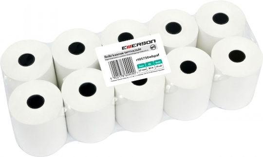 Thermal Fax Cash Register Tape with Length 30m 50gr/m² 10 Pieces