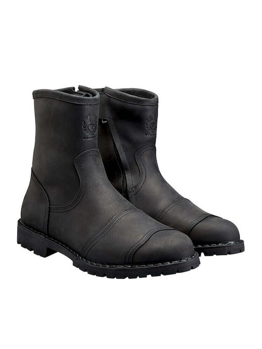 Belstaff Dauer Männer Reitstiefel Leder Wasserdicht Schwarze Belstaff Dauer Männer Reitstiefel Leder Wasserdicht Schwarze
