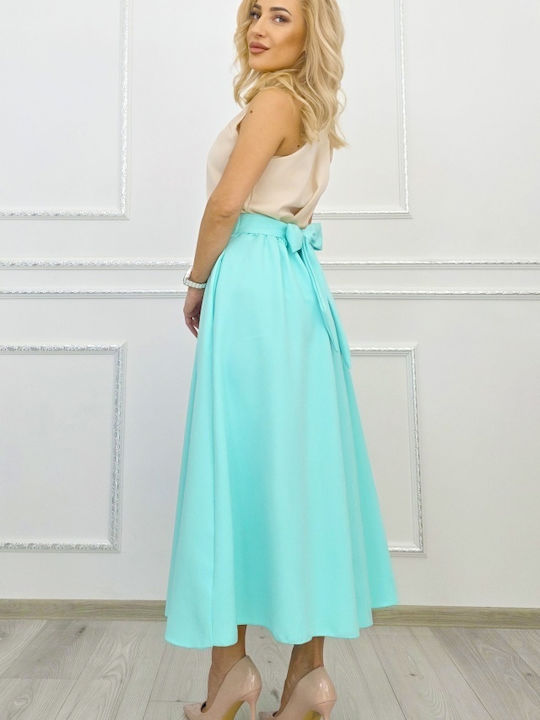 Damen Skorts Hohe Taille Türkis